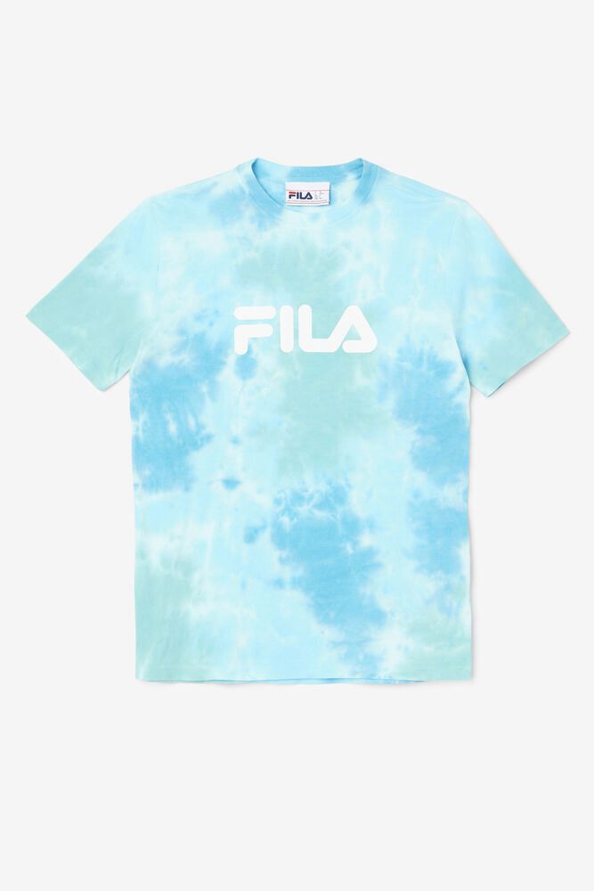 Fila T-Shirt Womens Blue - Alivia Tie Dye - Philippines 3718056-OE